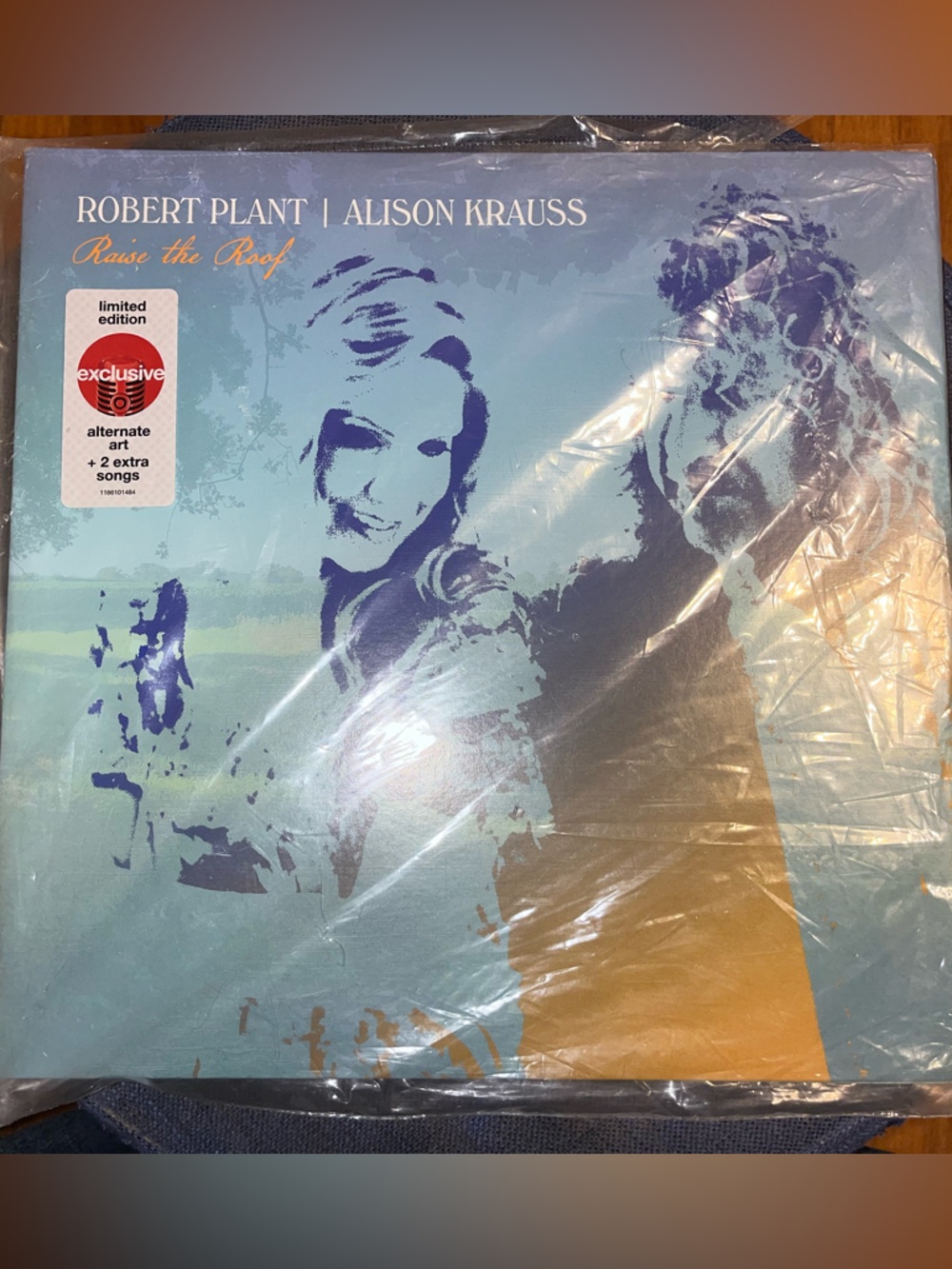 Robert Plant & Alison Krauss Vinyl Album - Light Blue & Navy Artwork